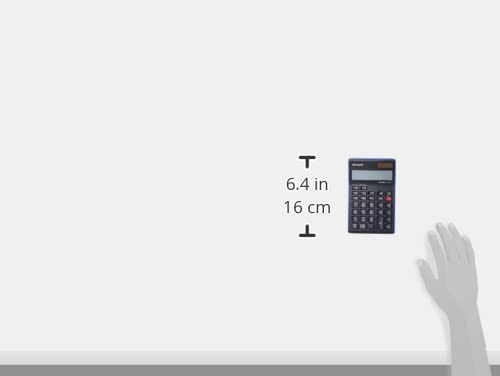 Sharp 12-digit electronic tax calculator el-124t-bl