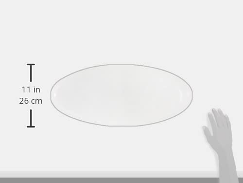 Home Oval Shaped Serving Plate, 58.5 cm - White