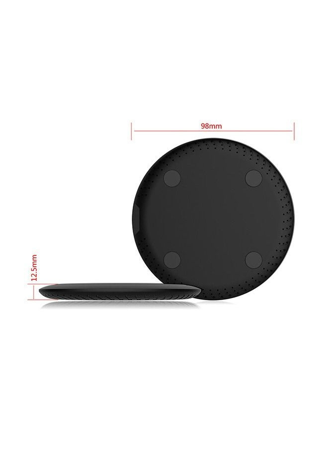 Generic Slim Wireless Charger, 15W Max Fast Wireless Charging，Compatible with iPhone 14/13/12/12 Pro Max/12 Mini/11/XR/X/8 Plus, Samsung Galaxy S23/S22/S21/S20 Ultra/S10/S9/Note 10（Black)