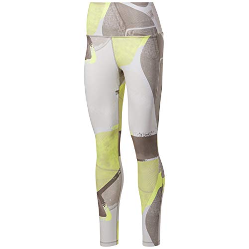 Reebok Studio Lux Bold HR 2.0 AOP Patterned High Waist Sport Tights for Women - Multi Color, M