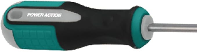 Sulfar Power Action Power Action Classic Slotted Screwdriver With Quality Construction CRV Satin Finished Bi-Color Comfortable Grip (Green,Black)