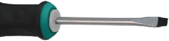 Sulfar Power Action Power Action Classic Slotted Screwdriver With Quality Construction CRV Satin Finished Bi-Color Comfortable Grip (Green,Black)