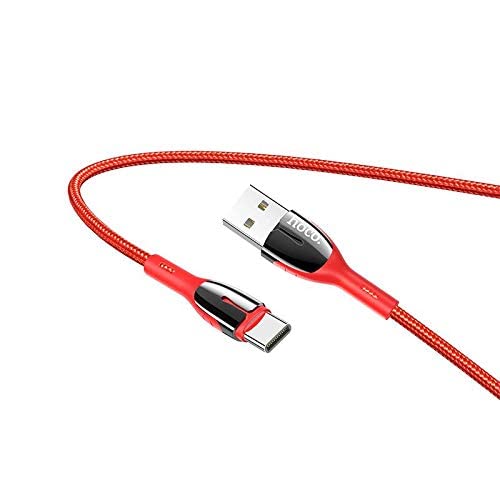 Hoco u89 - safeness charging data cable type-c - for samsung huawei oppo xiaomi - red