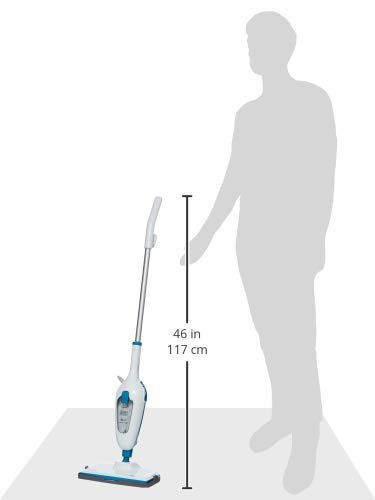 Black & Decker 1300W 10-in-1 Electric Steam Mop with 10 Attachments - White - Model FSMH13E10-B5