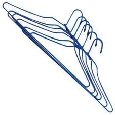 Rozenbal Plastic Coated Steel Wire Hangers 6-Piece Set