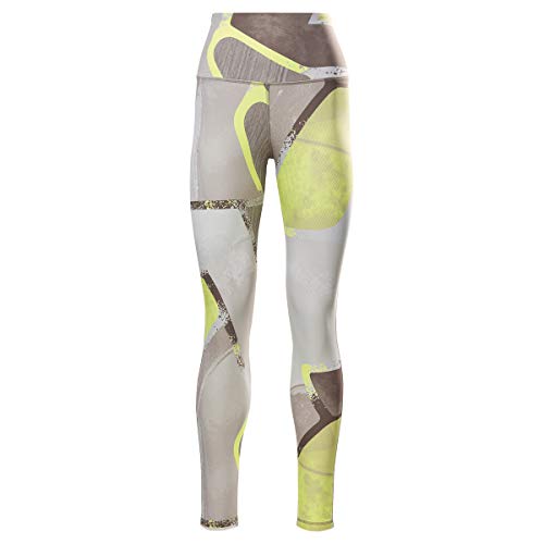 Reebok Studio Lux Bold HR 2.0 AOP Patterned High Waist Sport Tights for Women - Multi Color, M