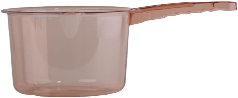 Acrylic food carrier with handle - golden rose