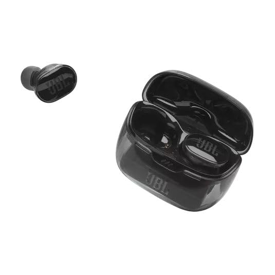 JBL Tune Buds True Wireless Noise Cancellling Earbuds, Pure Bass Sound, Bluetooth 5.3, LE Audio, Smart Ambient, 4-Mic Technology, 48H Battery, Water and Dust Resistant - Ghost Black, JBLTBUDSGBLK