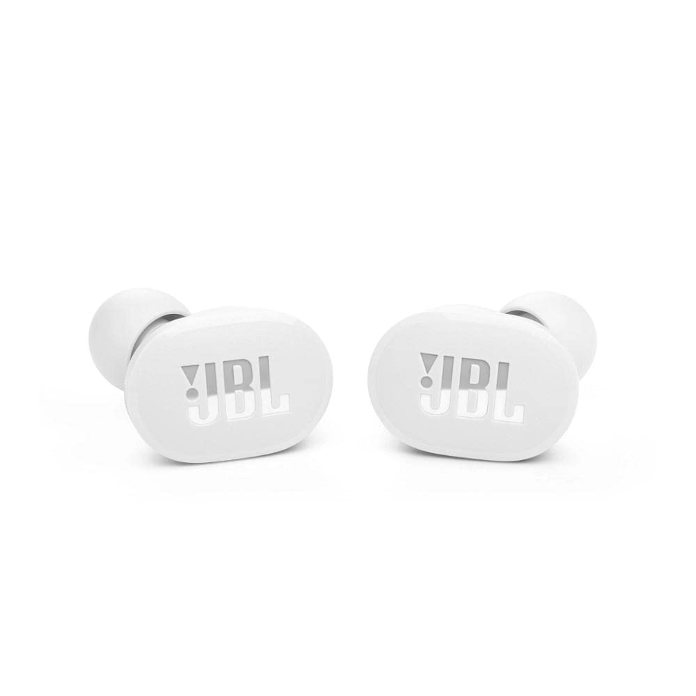 JBL Tune 130NCTWS True Wireless Noise Cancelling Earbuds, Pure Bass Sound, ANC + Smart Ambient, 4 Microphones, 40H of Battery, Water Resistant, Sweatproof, Comfortable Fit - White, JBLT130NCTWSWHT