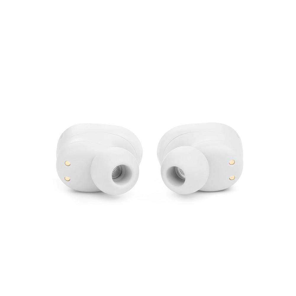 JBL Tune 130NCTWS True Wireless Noise Cancelling Earbuds, Pure Bass Sound, ANC + Smart Ambient, 4 Microphones, 40H of Battery, Water Resistant, Sweatproof, Comfortable Fit - White, JBLT130NCTWSWHT