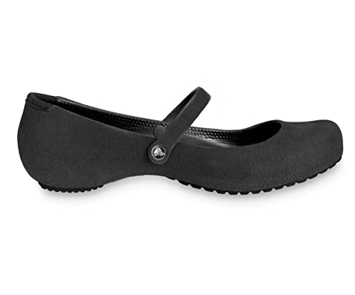 crocs Women's Alice Suede Mary Jane Shoes Black/Black 5 B(M) US (34/35 EU)