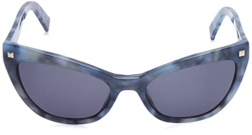 Max Mara Cat Eye Grey-Lens Sunglasses for Women - Blue Havana