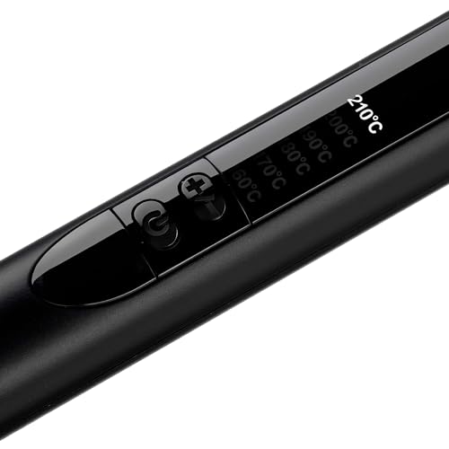 BaByliss Conical Hair Curler, Ultra-fast Heat Up & Extra-long Barrel, On/off Button, Auto Shut Off With Ceramic Technology, 6 Heat Settings From 160c-210c, C454SDE (Black)