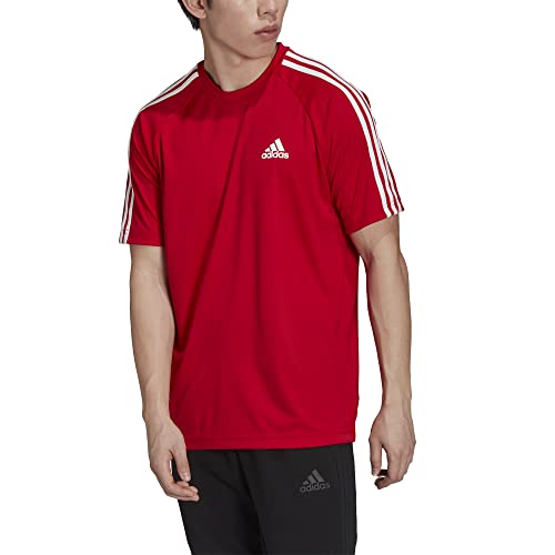 adidas Men's Men's T-shirt T-Shirt (pack of 1) , RED , M