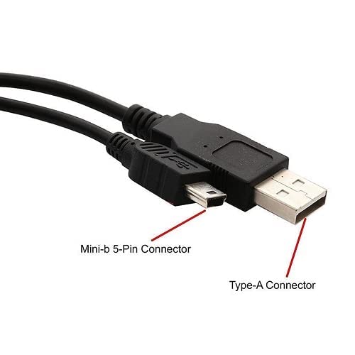 Keendex KX2385 cable 5pin male to 2xusb2.0 male for external hard hdd (mini-b to dual power 2xusb), 7.5m - black