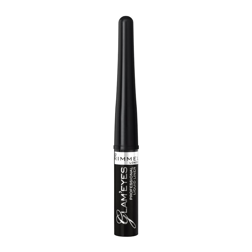Rimmel London, Glameyes Professional Liquid Liner, 01 Black Glamour, 3.5 ml
