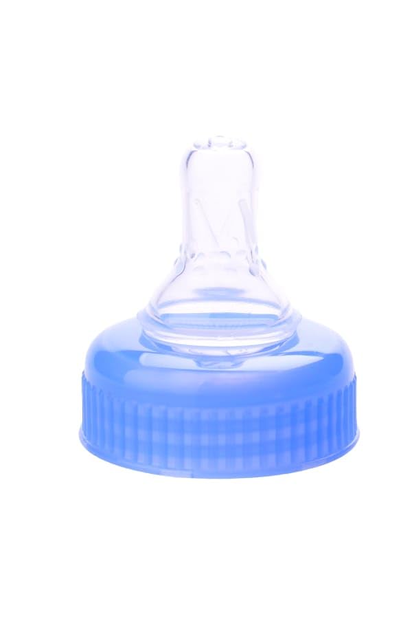 Japlo Round baby feeding Bottle with Anti-colic nipple & Lukewarm water mixer size 150 ml - Blue