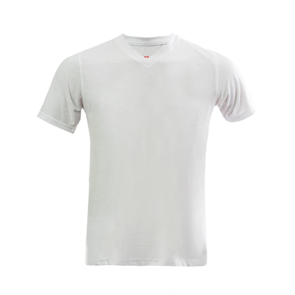 تي شيرت رجالي V-Neck من Red Dot موديل 2255RD (عبوة من 3 قطع) - ألوان متعددة (أبيض، أسود، رمادي) - مقاس XL

