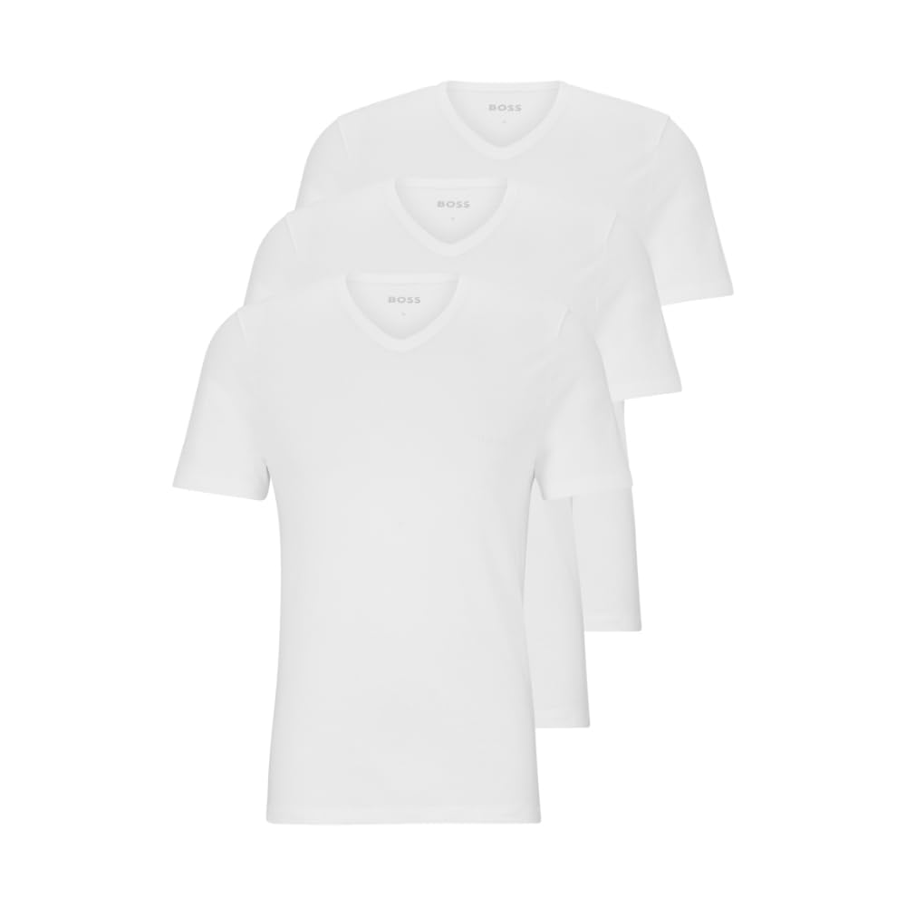 BOSS Men's 3-Pack V Neck Jersey T-Shirts