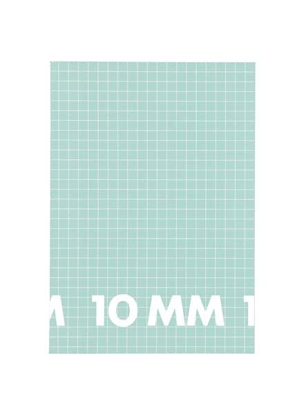 Hema A4 80 Pages Notebooks 3 Piece, 100 mm x 10 mm Size, Mint Green