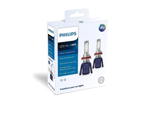 Philips Ultinon Essential LED Headlight Bulb, H11, Pack of 2