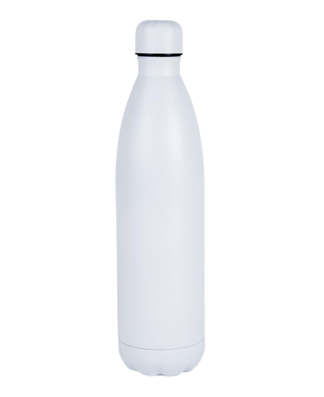 Nessan 500ml Sport Water Bottle Vacuum Insulated Stainless Steel Sport Water Bottle Leak-Proof Double Wall Cola Shape Water Bottle, Keep Drinks Hot & Cold - White