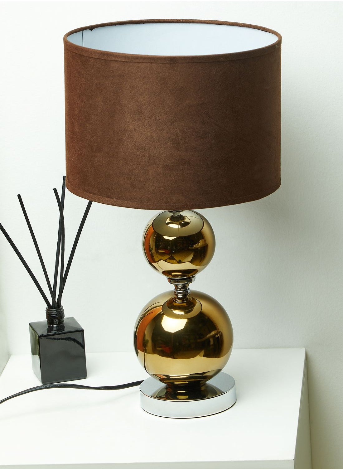 Premier Copper Finish Ceramic Ball Detail Table Lamp