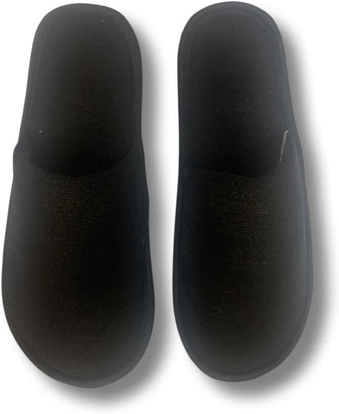 Home Slippers - Pack of 3 Pairs (Black)