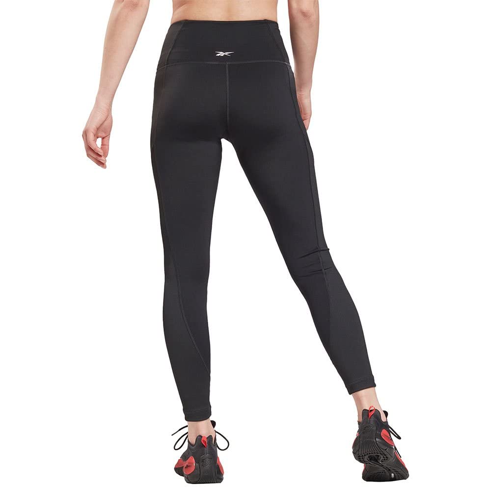 Reebok womens WOR Rib High Rise Tight Leggings