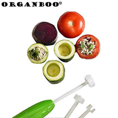 4pcs Replaceable Head Vegetable Spiral Cutter Vege Drill Spiralizer Digging Device Corer Device Corer For Stuffed Vegetables