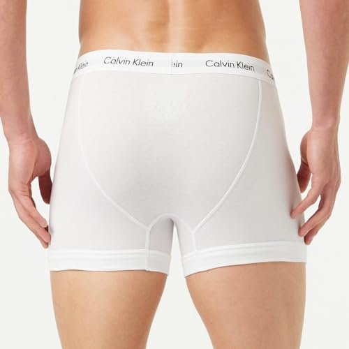 Calvin Klein Men's 3P Low Rise Trunks (pack of 3) , WHITE , XS