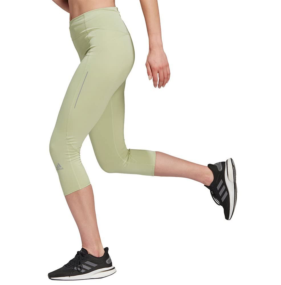 adidas OTR 3 4 TGT HC1762 RUNNING magic lime TIGHTS (3 4) For Women, Size L- Tight