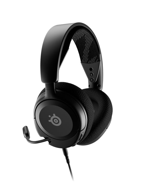 SteelSeries Arctis Nova 1 — Multi-System Gaming Headset — Hi-Fi Drivers — 360° Spatial Audio — AirWeave Memory Foam Ear Cushions — Ultra Lightweight — PC, PS5, PS4, Switch, Xbox - Black