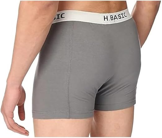 Hero Basic mens Set Of 4 - Round Neck t-Shirts + Free Boxer Underwear (pack of 5).GRAY.L