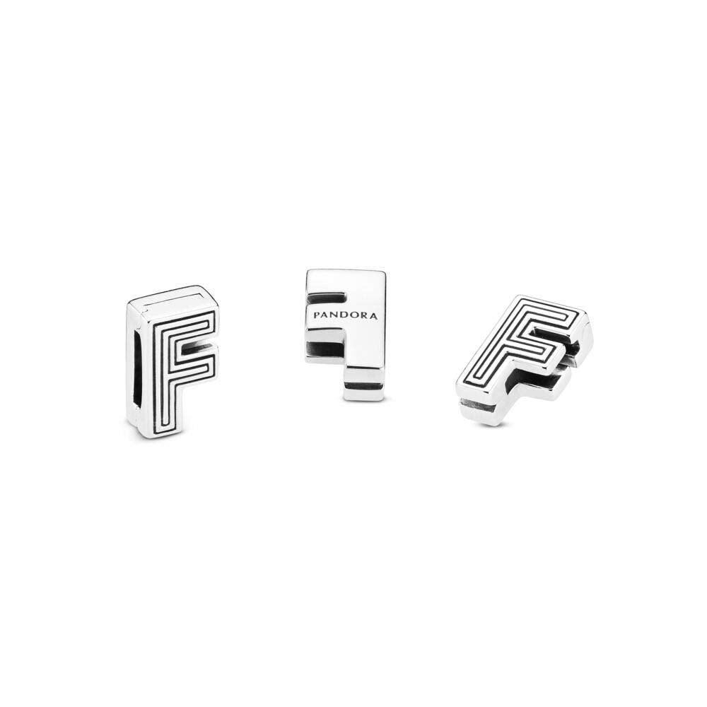 PANDORA REFLEXIONS Letter Initial Clip 925 Sterling Silver Charm