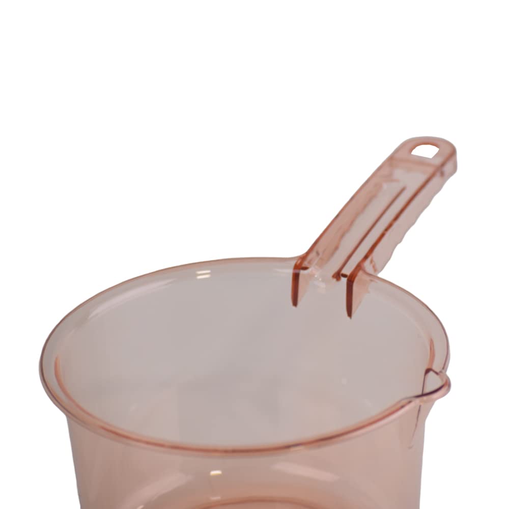 Acrylic food carrier with handle - golden rose