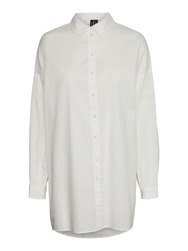 Vero Moda Women's Vmbina L/S Oversize Shirt Ga Noos Blouse