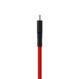 Xiaomi Mi Usb-C To Usb-C Cable [5A/100W] [Sync] [Fast Charge] Flexible [480Mbps] - For Smartphones/Powerbanks/Dji/Gps/Dvr/Gopro/Computers - Braided Made Of Tpe - 1M/3Ft - Red