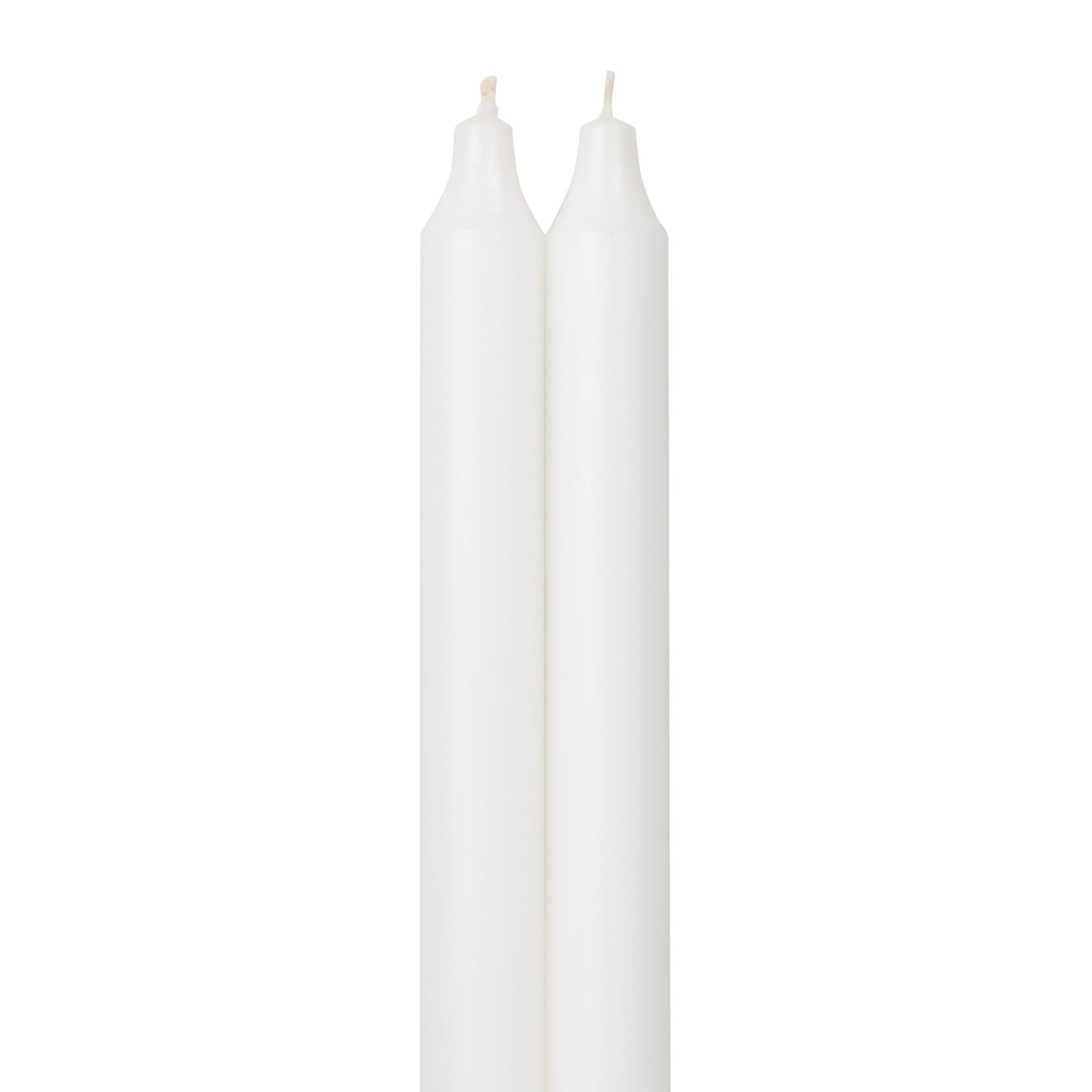 Northern Lights Candles Premium Taper , Pure White , 12