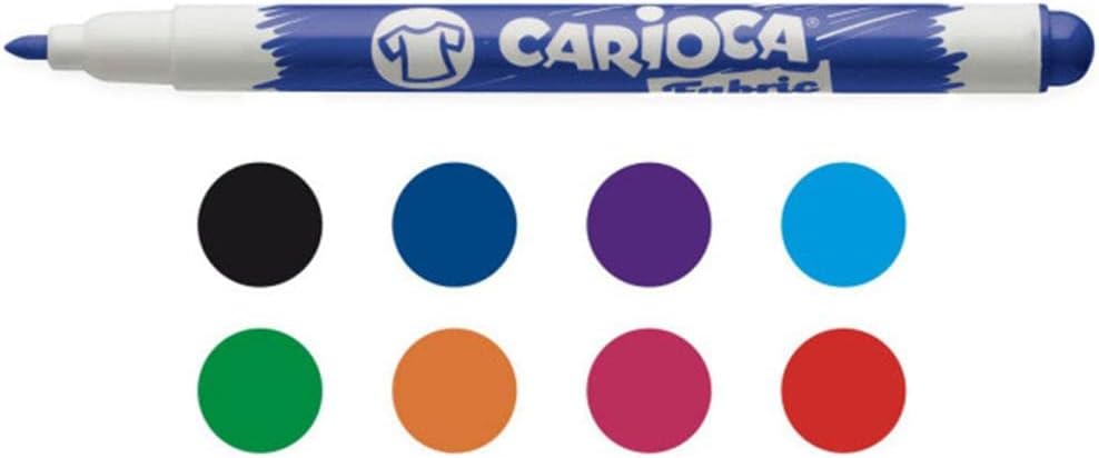 Carioca whiteboard finetip marker wallet 8pcs