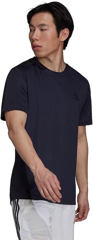 adidas Mens D2M 3 STRIPES T-SHIRT T-SHIRTS