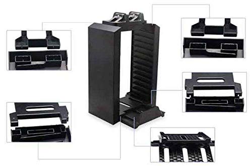 DOBE Sony PlayStation 4 PS4 - Multifunctional Storage Stand Kit with Console Stand Game Disk Storage