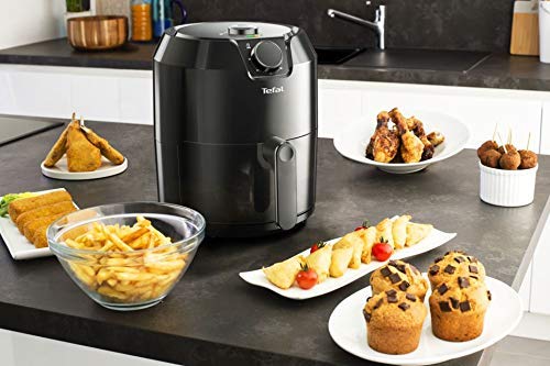 Tefal Oilless Easy Air Fryer 4.2 L Large Capacity, EY201827, Black, 1 year warranty