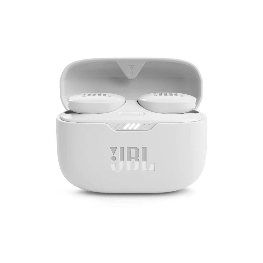 JBL Tune 130NCTWS True Wireless Noise Cancelling Earbuds, Pure Bass Sound, ANC + Smart Ambient, 4 Microphones, 40H of Battery, Water Resistant, Sweatproof, Comfortable Fit - White, JBLT130NCTWSWHT