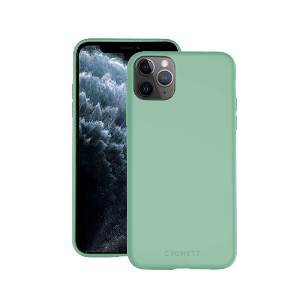 Cygnettskin Slimline Case With Soft Touch, Flexible Shell, Slim & Lightweight, Works With Wireless Chargers, Raised Camera Bezel, Scratch Resistant, Edge To Edge Shockproof For Iphone 11 Pro - Jade