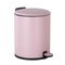 Vague Pedal Bin with Soft Closing Lid, Pink 3 Liter Capacity, 13-1449