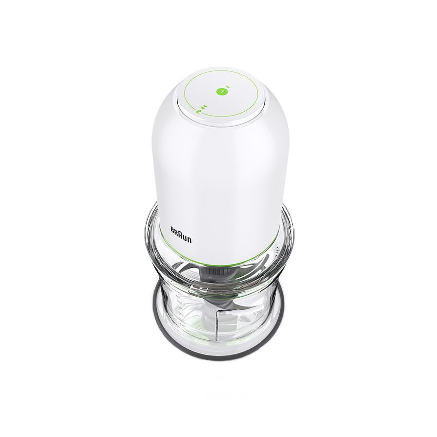 Braun MultiPractic 3 Chopper and Mincer | 2 Speed | 500 Watts | 500ml Bowl Capacity | Quad Blade System for Chopping | Ice Crushing | Mincing | Grinding | Pureeing - CH 3011 - White