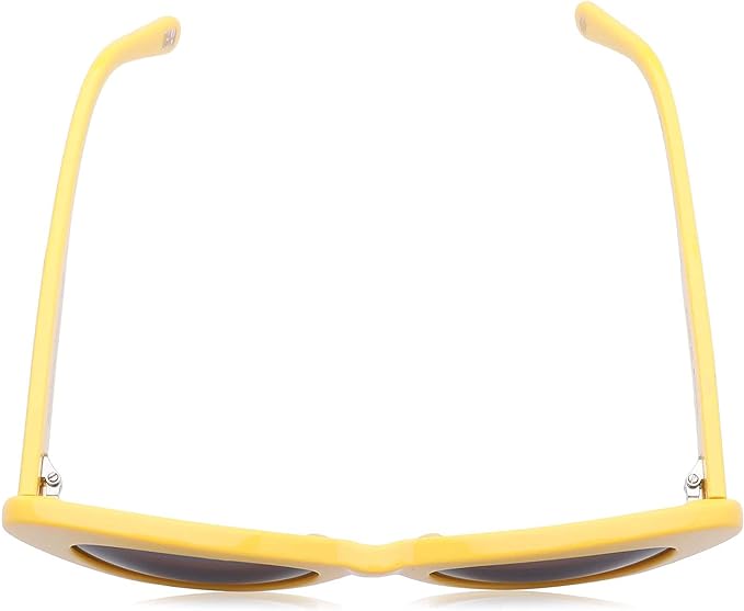 Chimi Sundae School Grey Lens Cat Eye Sunglasses for Women - Yellow