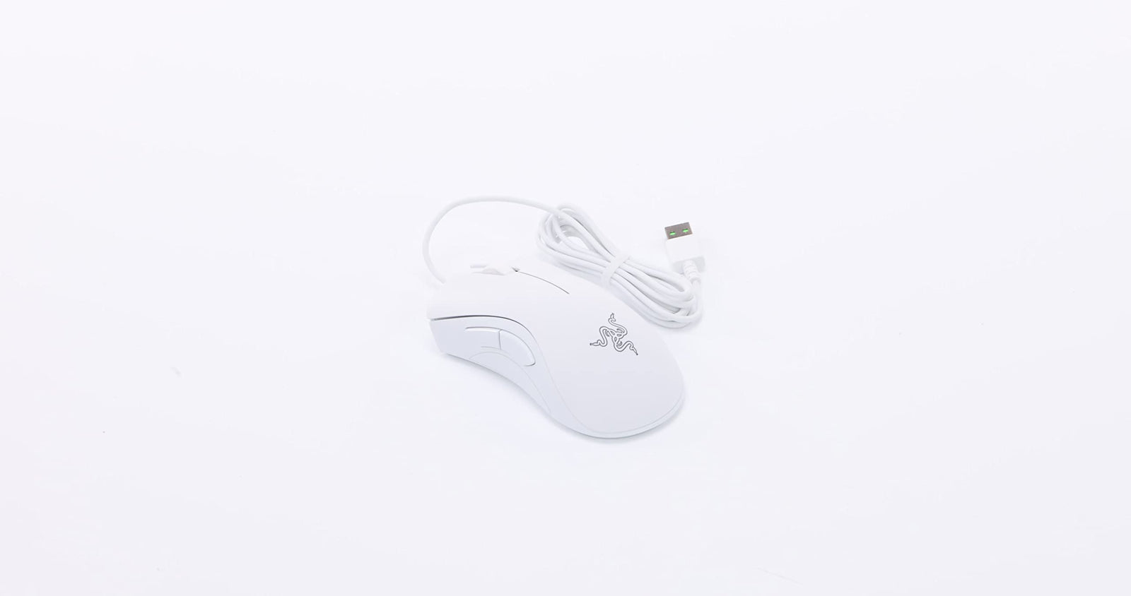 Razer DeathAdder Essential Gaming Mouse: 6400 DPI Optical Sensor - 5 Programmable Buttons - Mechanical Switches - Rubber Side Grips - Mercury White