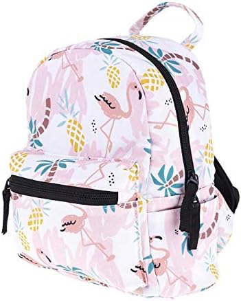 Girls Pink Flamingo Backpack Cartoon Printing Mini Backpack For Girls Kids School Bag Baby Schoolbag Cute Children Backpack